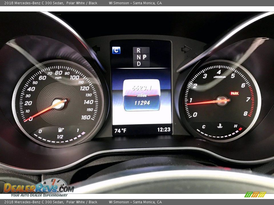 2018 Mercedes-Benz C 300 Sedan Polar White / Black Photo #20