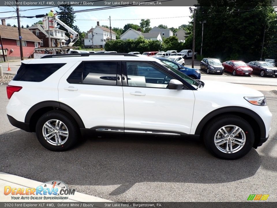 2020 Ford Explorer XLT 4WD Oxford White / Ebony Photo #7