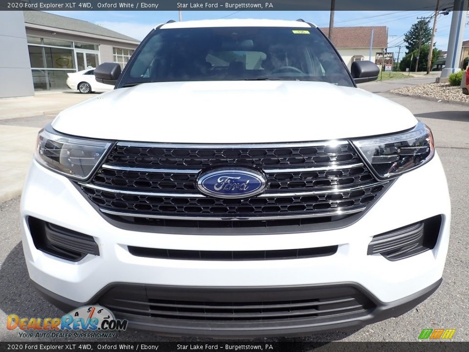 2020 Ford Explorer XLT 4WD Oxford White / Ebony Photo #9