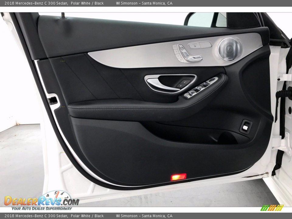 2018 Mercedes-Benz C 300 Sedan Polar White / Black Photo #25