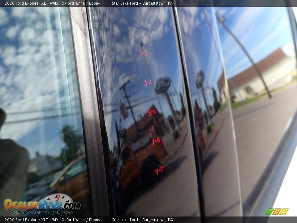 2020 Ford Explorer XLT 4WD Oxford White / Ebony Photo #10