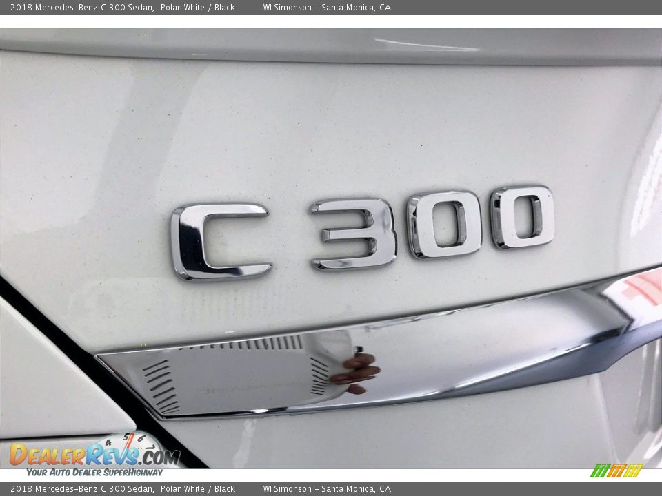 2018 Mercedes-Benz C 300 Sedan Polar White / Black Photo #27