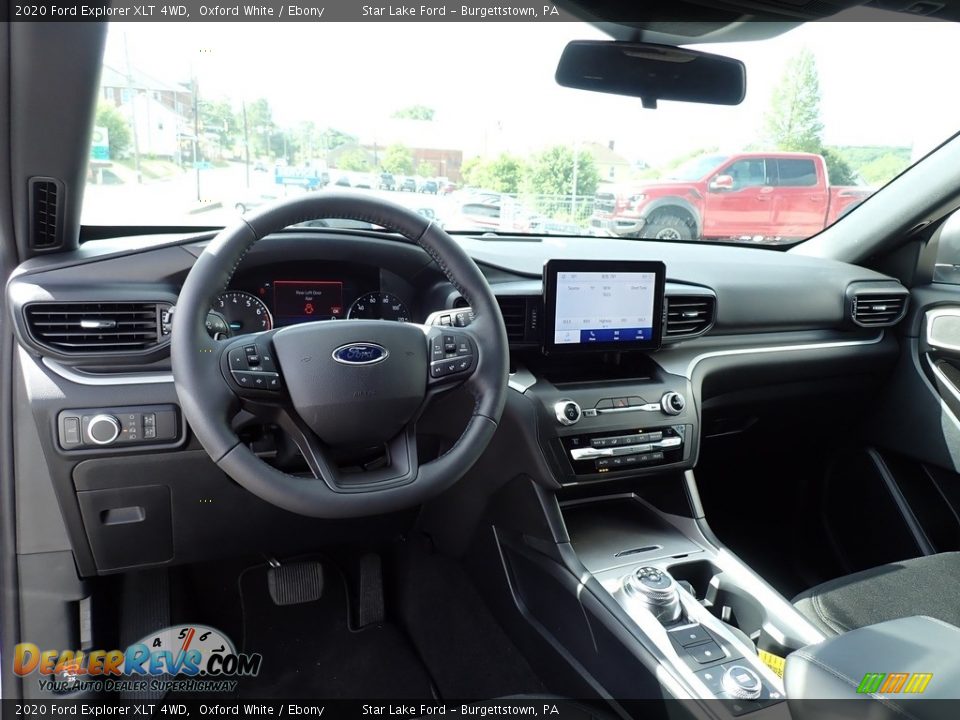 2020 Ford Explorer XLT 4WD Oxford White / Ebony Photo #13