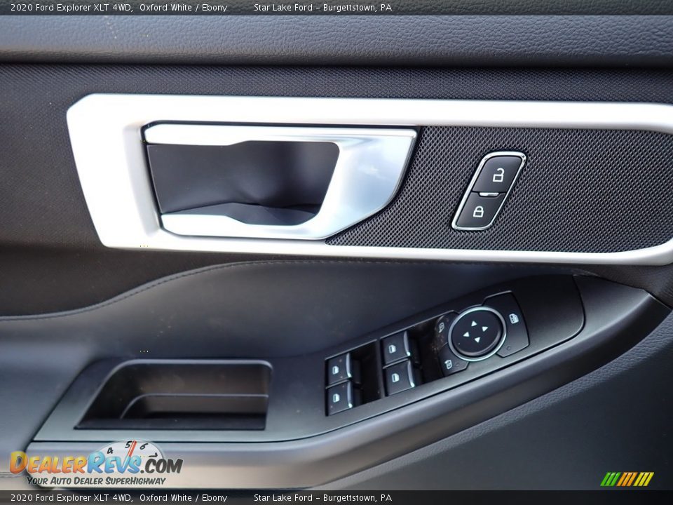 2020 Ford Explorer XLT 4WD Oxford White / Ebony Photo #14