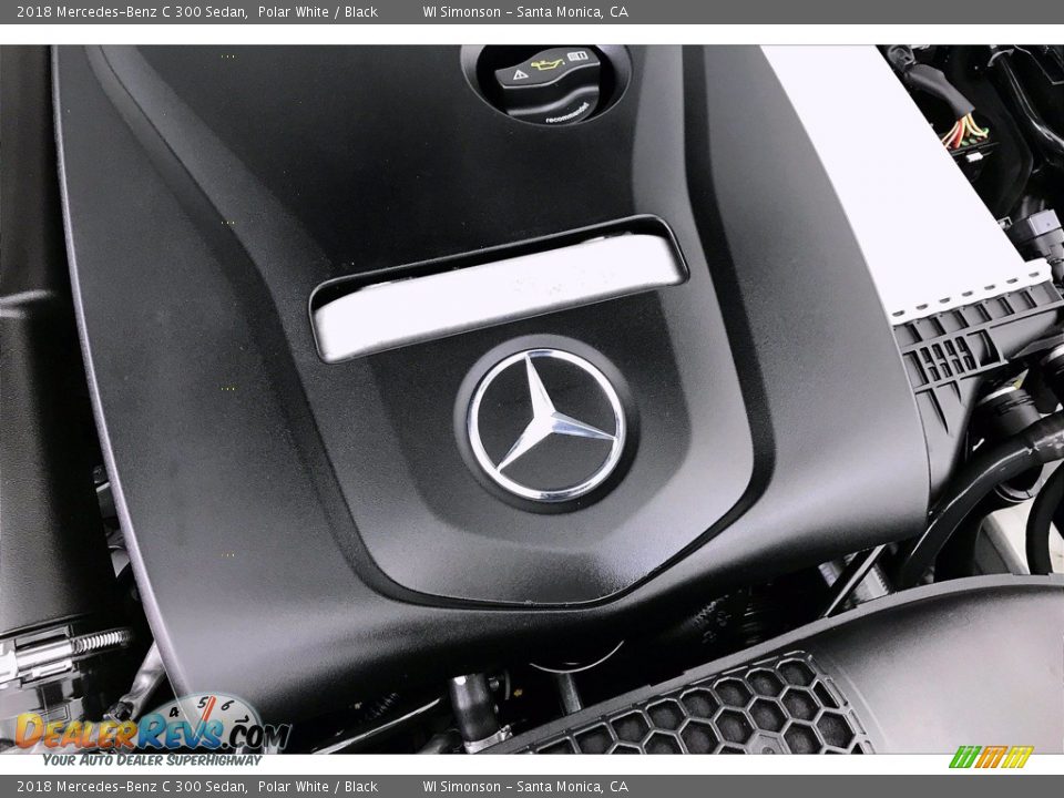 2018 Mercedes-Benz C 300 Sedan Polar White / Black Photo #31
