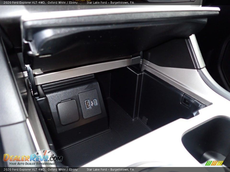 2020 Ford Explorer XLT 4WD Oxford White / Ebony Photo #18