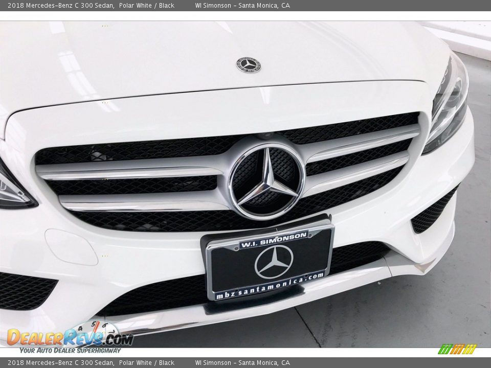 2018 Mercedes-Benz C 300 Sedan Polar White / Black Photo #33