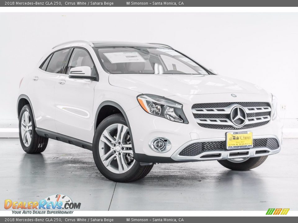 2018 Mercedes-Benz GLA 250 Cirrus White / Sahara Beige Photo #12