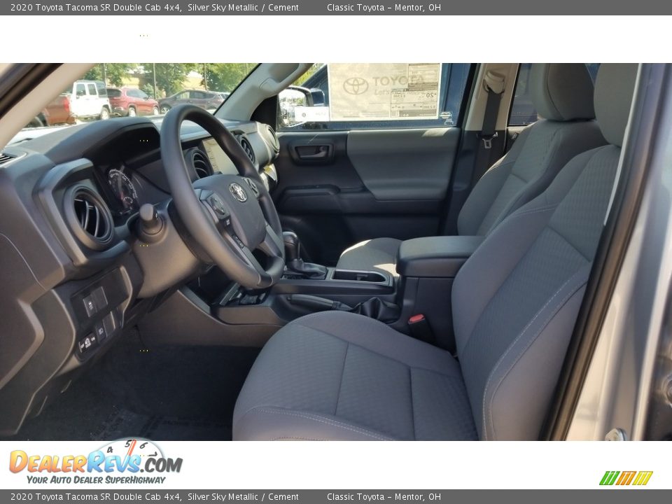 2020 Toyota Tacoma SR Double Cab 4x4 Silver Sky Metallic / Cement Photo #2