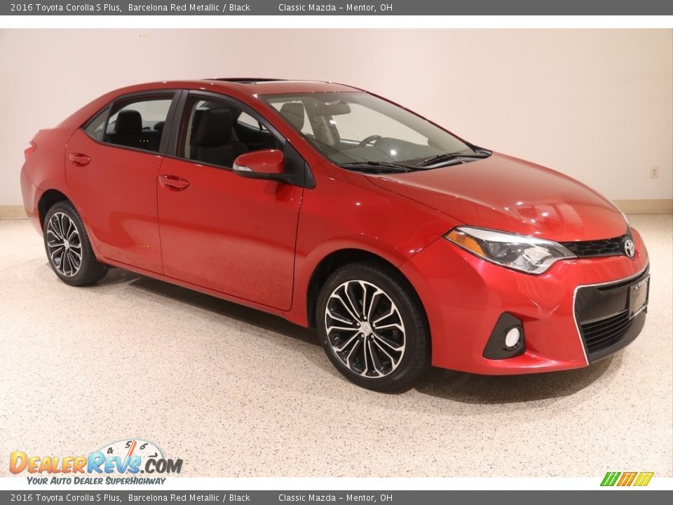 2016 Toyota Corolla S Plus Barcelona Red Metallic / Black Photo #1