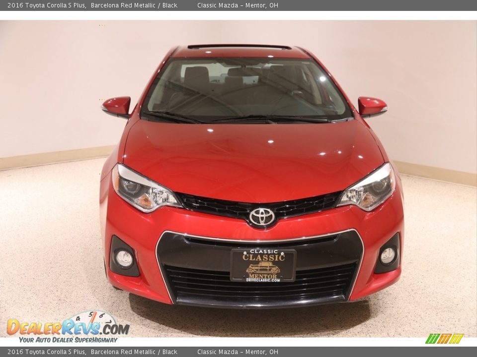 2016 Toyota Corolla S Plus Barcelona Red Metallic / Black Photo #2