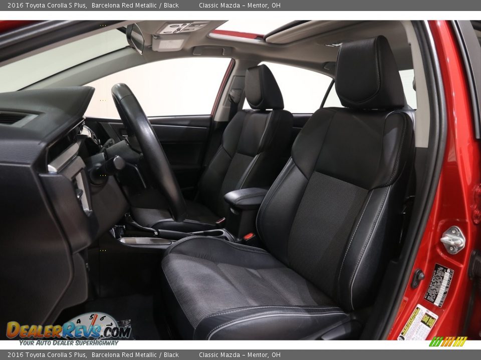2016 Toyota Corolla S Plus Barcelona Red Metallic / Black Photo #5