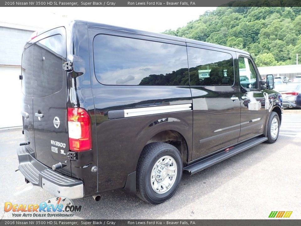 Super Black 2016 Nissan NV 3500 HD SL Passenger Photo #4