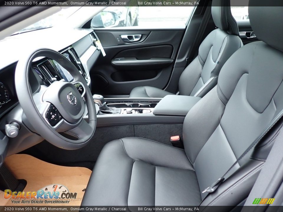 Front Seat of 2020 Volvo S60 T6 AWD Momentum Photo #7