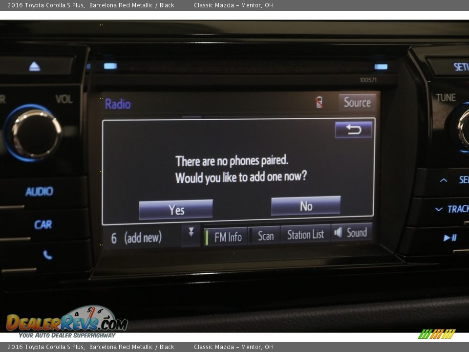 2016 Toyota Corolla S Plus Barcelona Red Metallic / Black Photo #10
