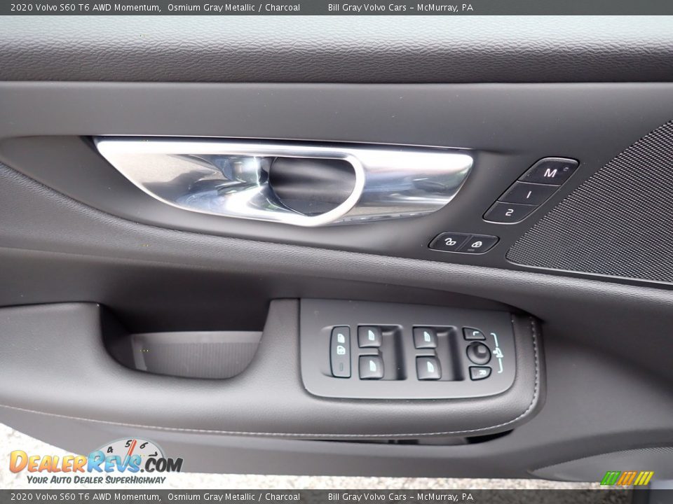 2020 Volvo S60 T6 AWD Momentum Osmium Gray Metallic / Charcoal Photo #10