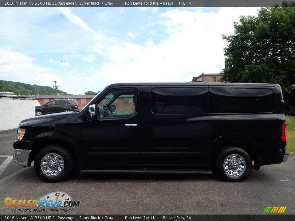 2016 Nissan NV 3500 HD SL Passenger Super Black / Gray Photo #8