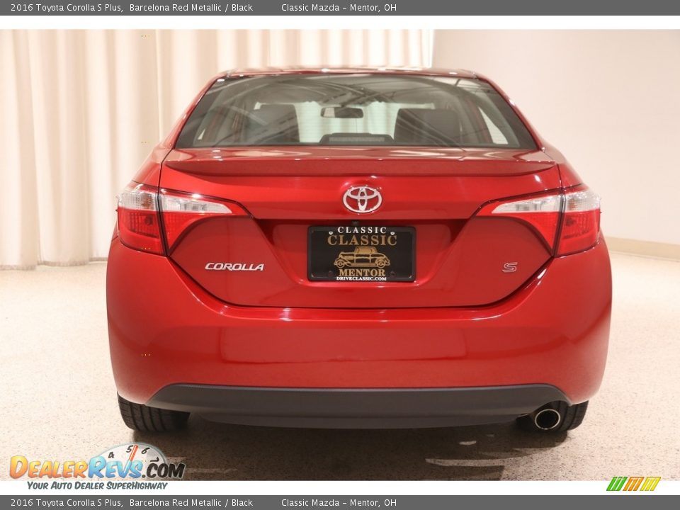 2016 Toyota Corolla S Plus Barcelona Red Metallic / Black Photo #15