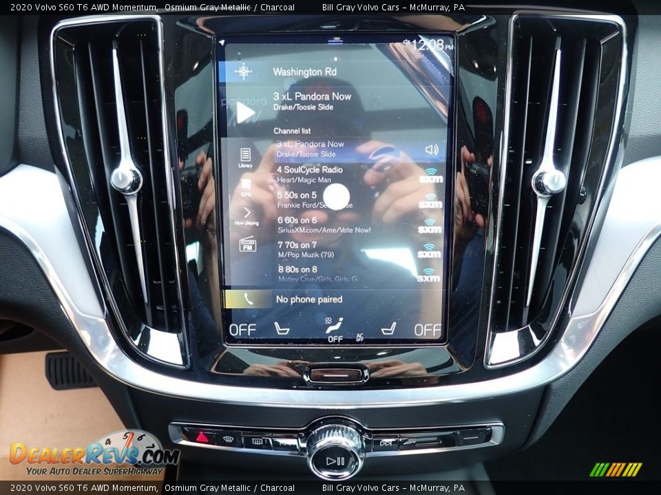 2020 Volvo S60 T6 AWD Momentum Osmium Gray Metallic / Charcoal Photo #15