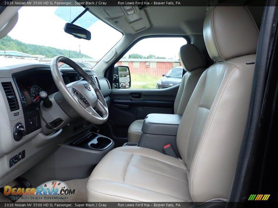 Gray Interior - 2016 Nissan NV 3500 HD SL Passenger Photo #14
