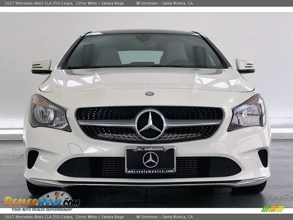 2017 Mercedes-Benz CLA 250 Coupe Cirrus White / Sahara Beige Photo #2