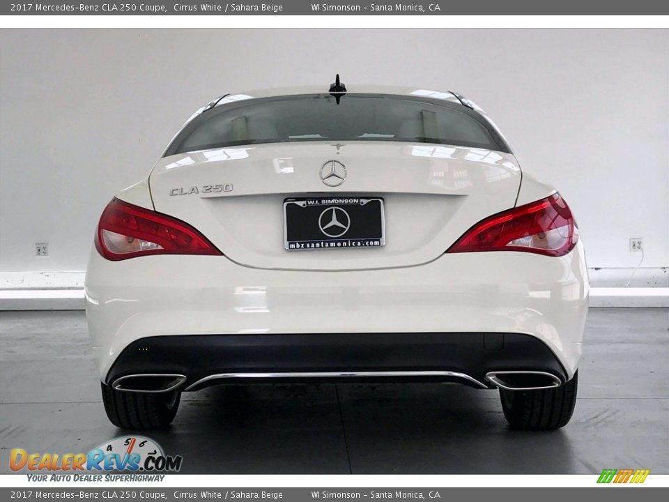 2017 Mercedes-Benz CLA 250 Coupe Cirrus White / Sahara Beige Photo #3
