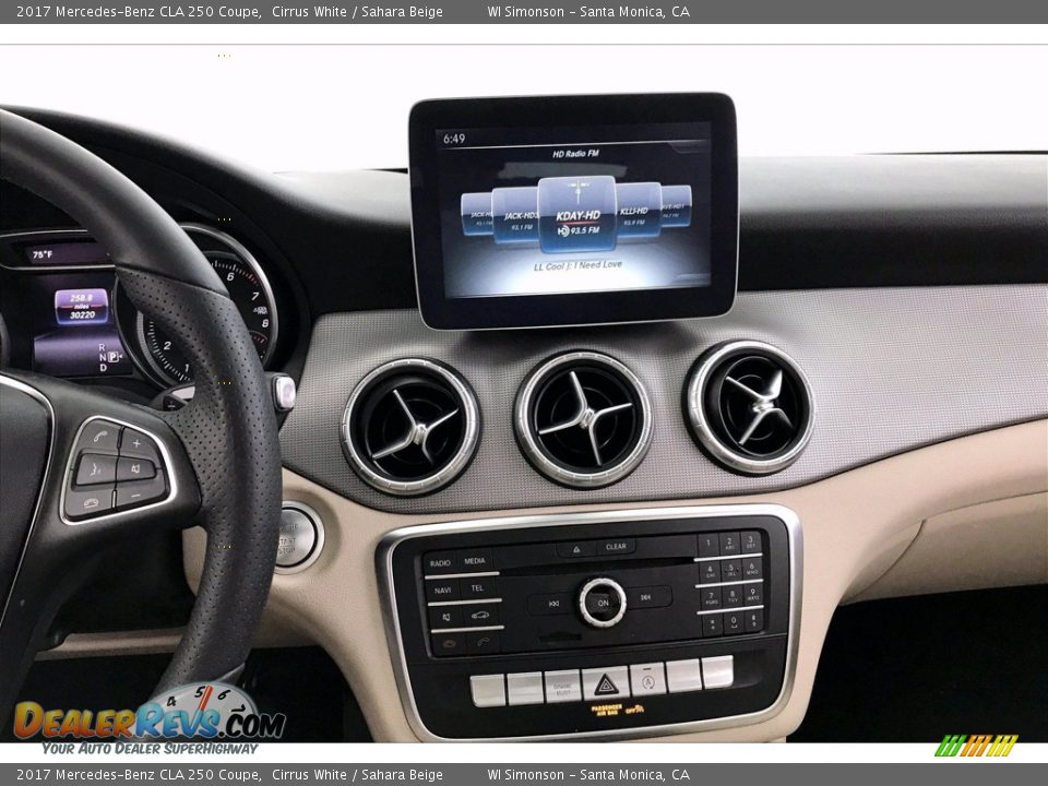 2017 Mercedes-Benz CLA 250 Coupe Cirrus White / Sahara Beige Photo #5