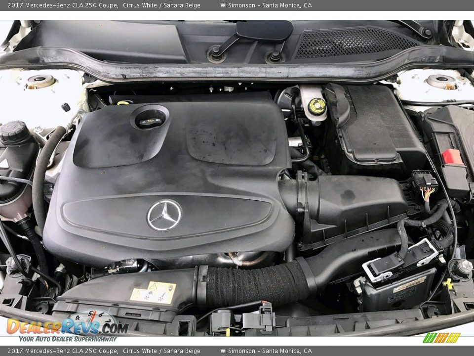 2017 Mercedes-Benz CLA 250 Coupe Cirrus White / Sahara Beige Photo #9