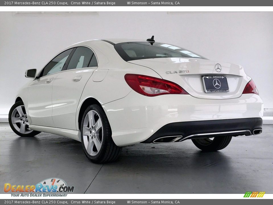 2017 Mercedes-Benz CLA 250 Coupe Cirrus White / Sahara Beige Photo #10