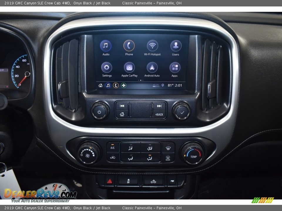 2019 GMC Canyon SLE Crew Cab 4WD Onyx Black / Jet Black Photo #13