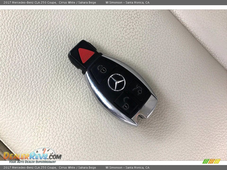 2017 Mercedes-Benz CLA 250 Coupe Cirrus White / Sahara Beige Photo #11