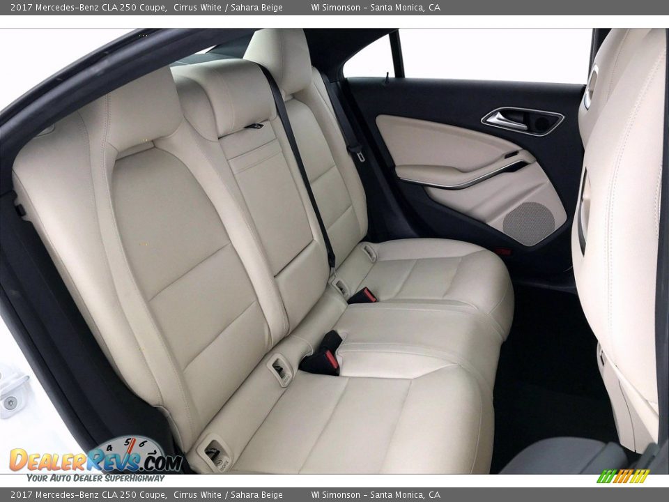 2017 Mercedes-Benz CLA 250 Coupe Cirrus White / Sahara Beige Photo #13