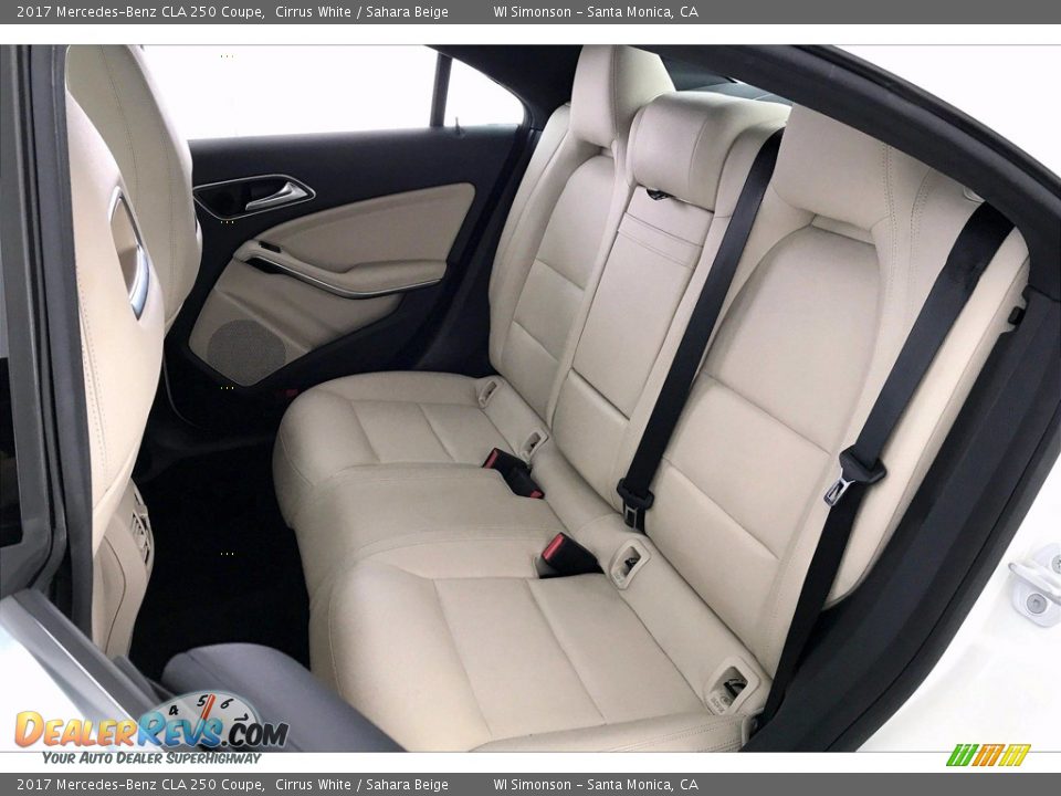 2017 Mercedes-Benz CLA 250 Coupe Cirrus White / Sahara Beige Photo #15
