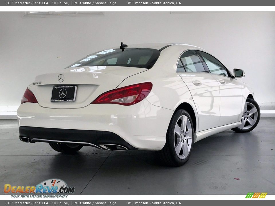 2017 Mercedes-Benz CLA 250 Coupe Cirrus White / Sahara Beige Photo #16