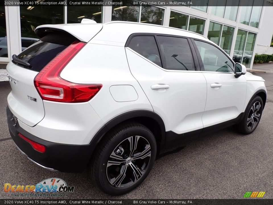 2020 Volvo XC40 T5 Inscription AWD Crystal White Metallic / Charcoal Photo #2
