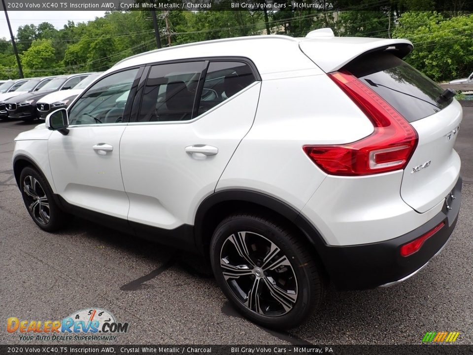 2020 Volvo XC40 T5 Inscription AWD Crystal White Metallic / Charcoal Photo #4
