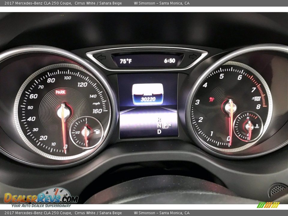 2017 Mercedes-Benz CLA 250 Coupe Cirrus White / Sahara Beige Photo #20