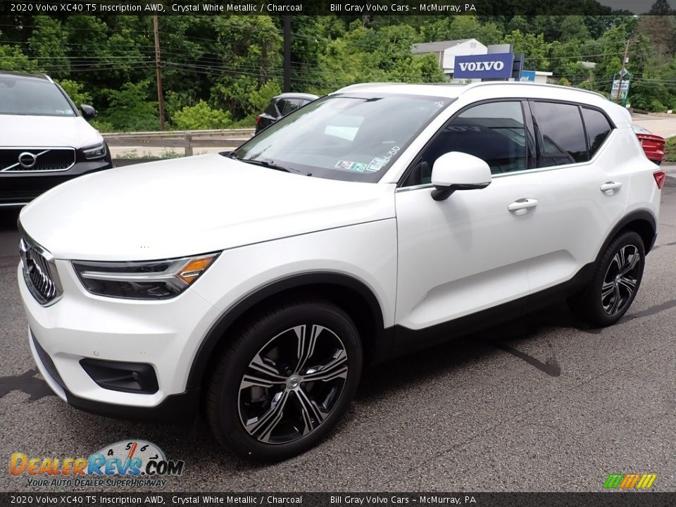 2020 Volvo XC40 T5 Inscription AWD Crystal White Metallic / Charcoal Photo #5