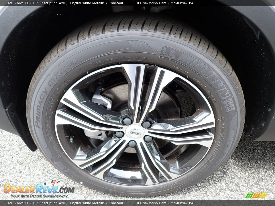 2020 Volvo XC40 T5 Inscription AWD Crystal White Metallic / Charcoal Photo #6
