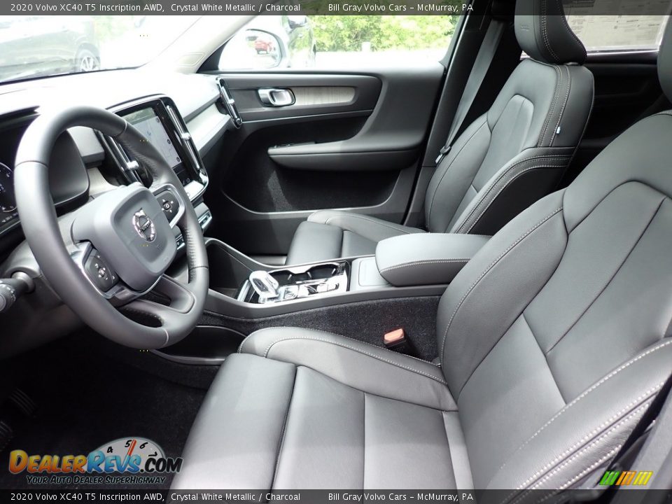 2020 Volvo XC40 T5 Inscription AWD Crystal White Metallic / Charcoal Photo #7