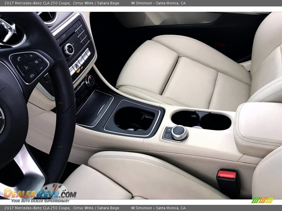 2017 Mercedes-Benz CLA 250 Coupe Cirrus White / Sahara Beige Photo #23