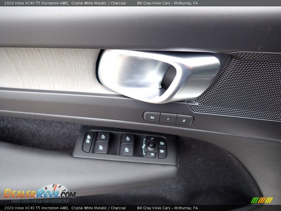 2020 Volvo XC40 T5 Inscription AWD Crystal White Metallic / Charcoal Photo #10
