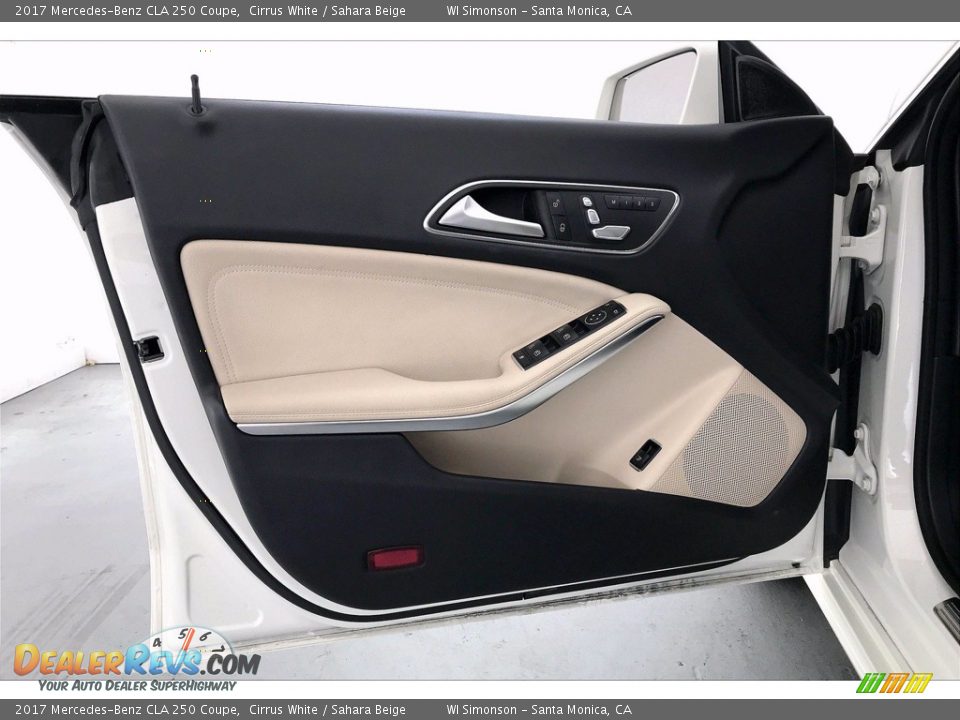 2017 Mercedes-Benz CLA 250 Coupe Cirrus White / Sahara Beige Photo #25