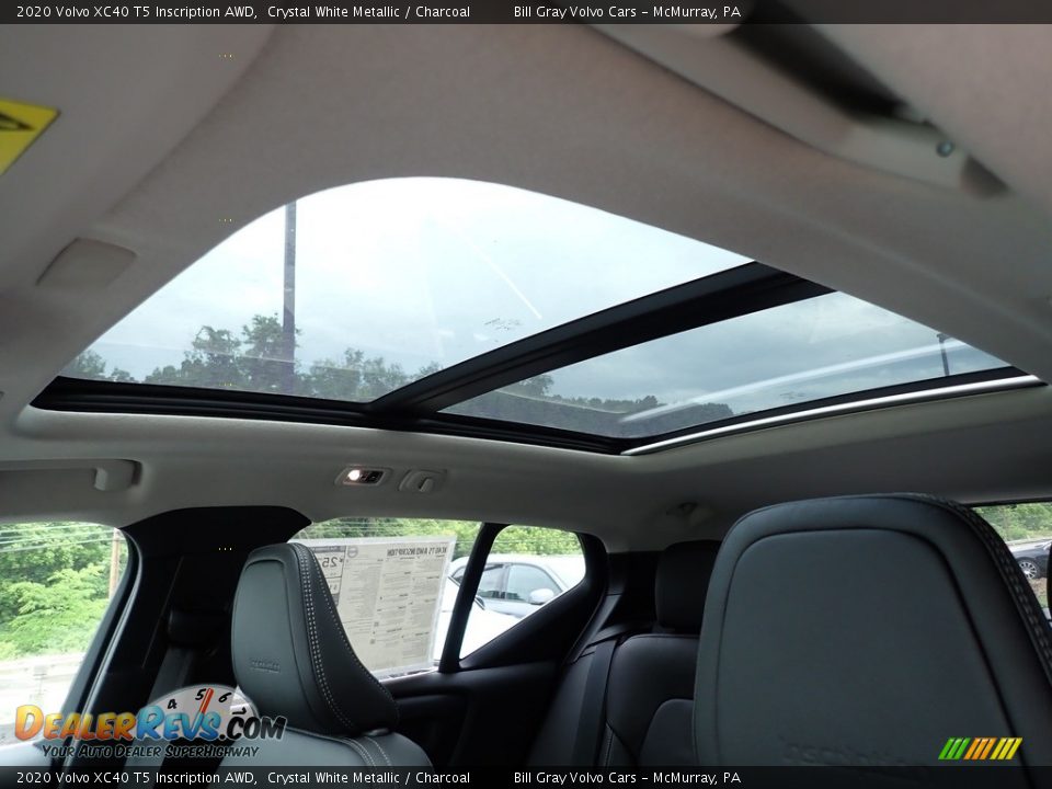 2020 Volvo XC40 T5 Inscription AWD Crystal White Metallic / Charcoal Photo #12