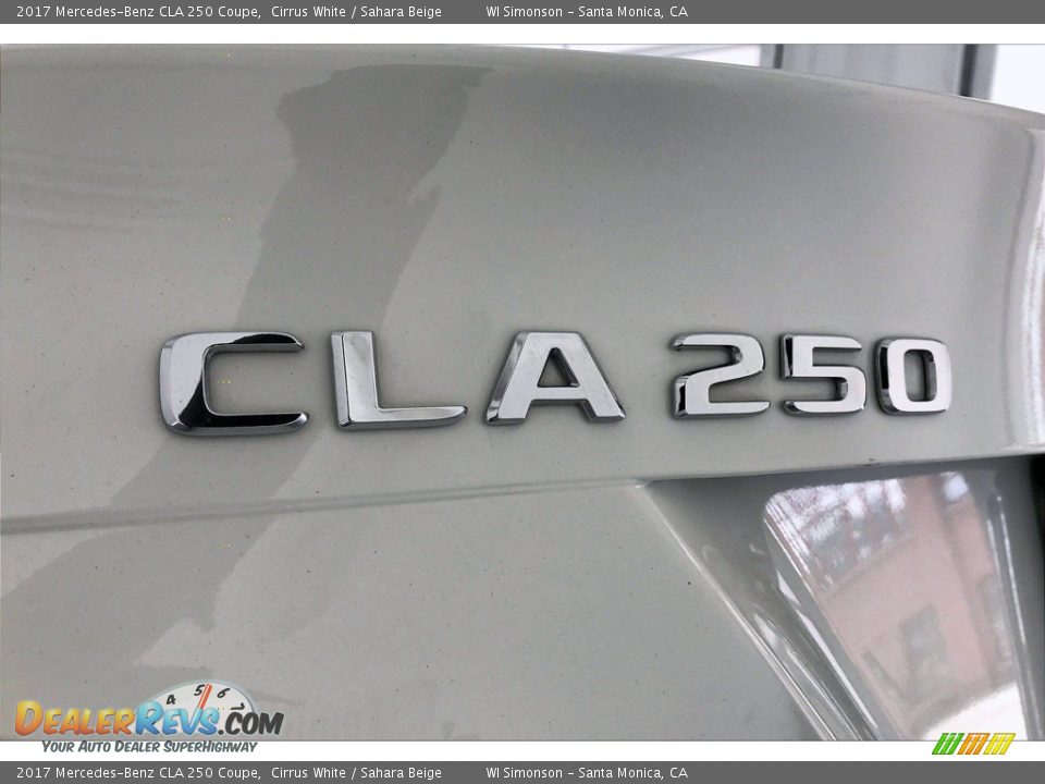 2017 Mercedes-Benz CLA 250 Coupe Cirrus White / Sahara Beige Photo #27