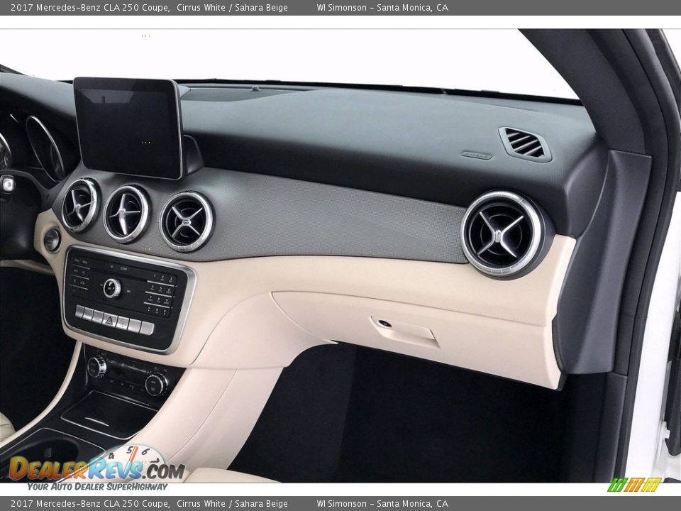 2017 Mercedes-Benz CLA 250 Coupe Cirrus White / Sahara Beige Photo #28
