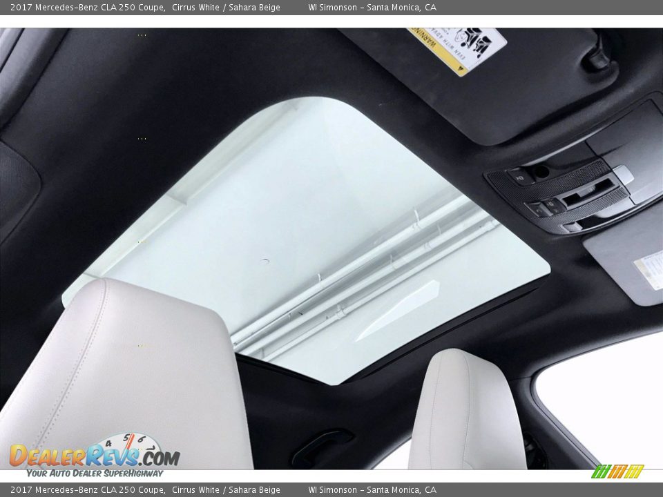 2017 Mercedes-Benz CLA 250 Coupe Cirrus White / Sahara Beige Photo #29