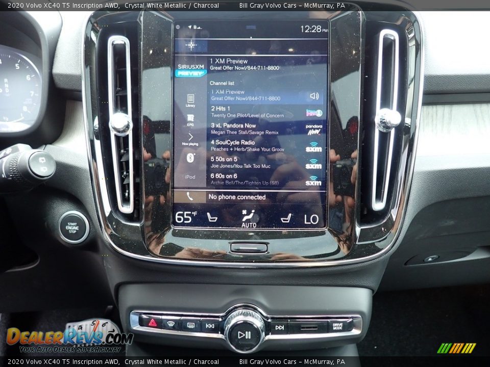 2020 Volvo XC40 T5 Inscription AWD Crystal White Metallic / Charcoal Photo #15