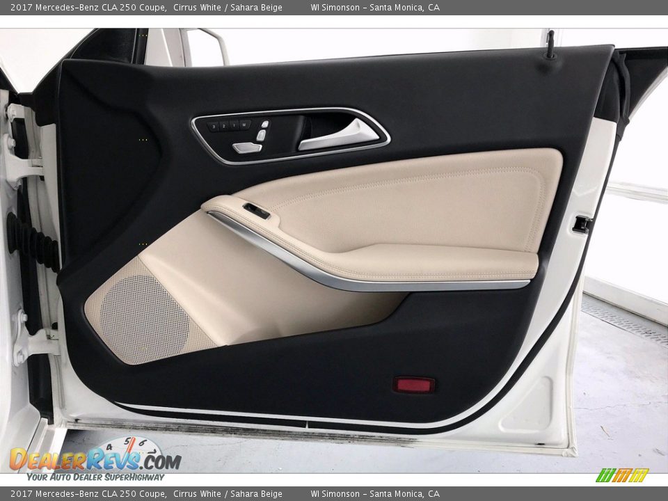 2017 Mercedes-Benz CLA 250 Coupe Cirrus White / Sahara Beige Photo #30