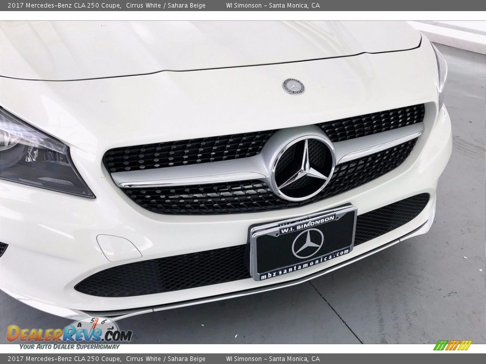 2017 Mercedes-Benz CLA 250 Coupe Cirrus White / Sahara Beige Photo #33